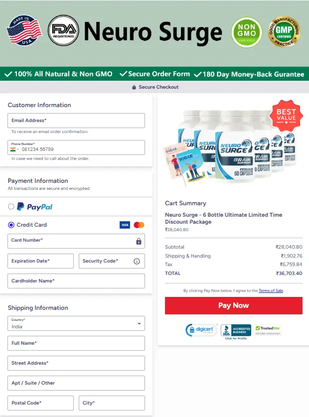 buy Neuro surge official website